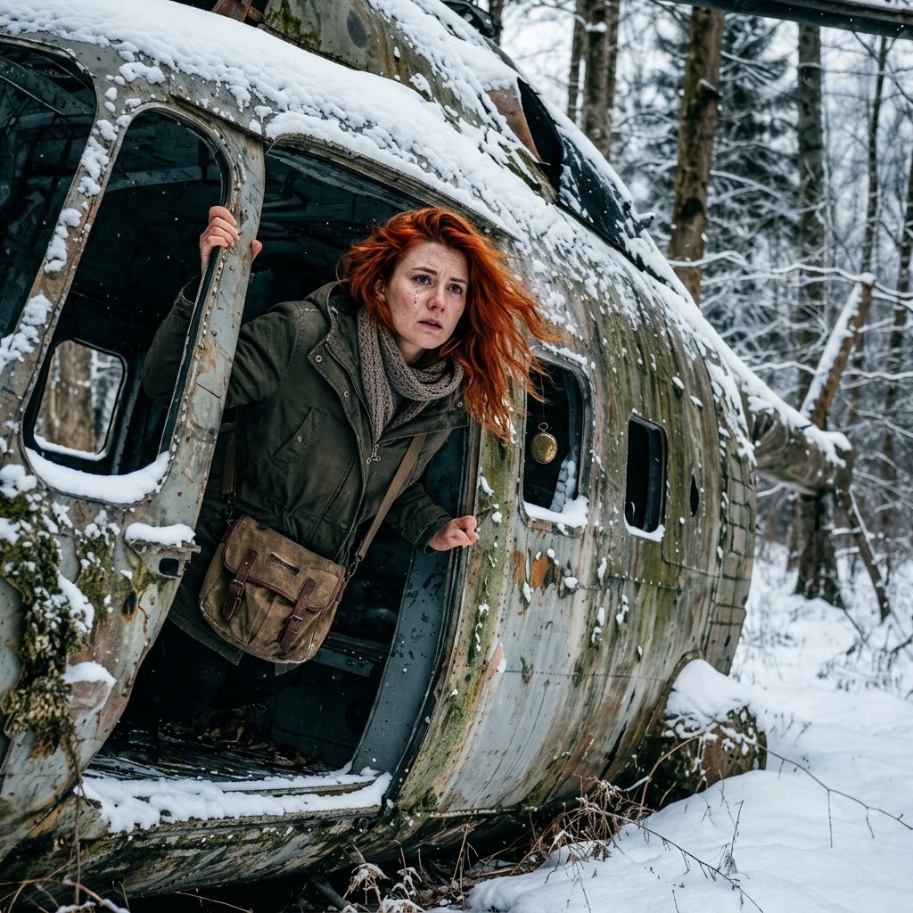 Alors qu’elle ramassait du bois en forêt, une femme est tombée sur un hélicoptère. En regardant dans le cockpit, elle a failli tomber à la renverse.