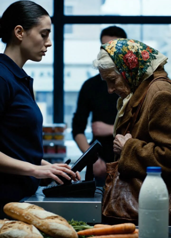 Mets le lait de côté, ma fille, tu n’en as pas assez ramassé », soupira la vieille femme à la caisse. Le lendemain matin, la banque a appelé : « Transfert reçu