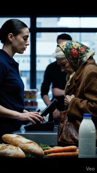Mets le lait de côté, ma fille, tu n’en as pas assez ramassé », soupira la vieille femme à la caisse. Le lendemain matin, la banque a appelé : « Transfert reçu