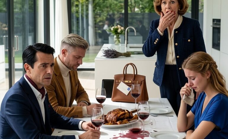 Au milieu du dîner, mon gendre a éclaté de rire et a demandé devant tout le monde : « Qu’est-ce que ça fait d’être un échec ? » Toute la table éclata de rire, même ma propre fille baissa la tête sans me défendre.