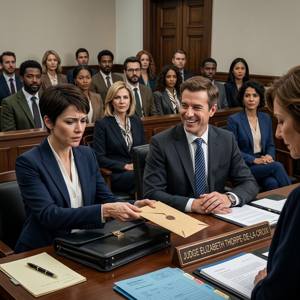 Dix minutes après le début du procès, mon mari avocat a ri et a exigé la moitié de mes 12 millions de dollars d’entreprise et de confiance, tandis que ma mère et ma sœur étaient assises derrière lui en souriant, sûres de me voir enfin craquer.