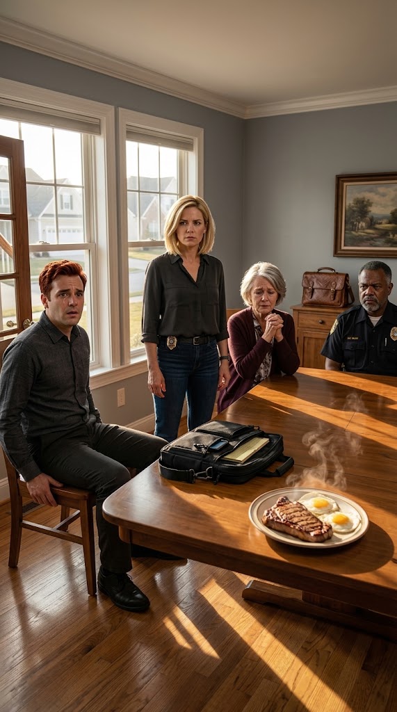 My Husband Hit Me When I Found Out He Was Cheating. The Next Morning, When He Woke Up To The Smell Of His Favorite Meat, He Said, “So You Know You Were Wrong, Huh?” But When He Saw Who Was Sitting At The Table, He Screamed In Panic.