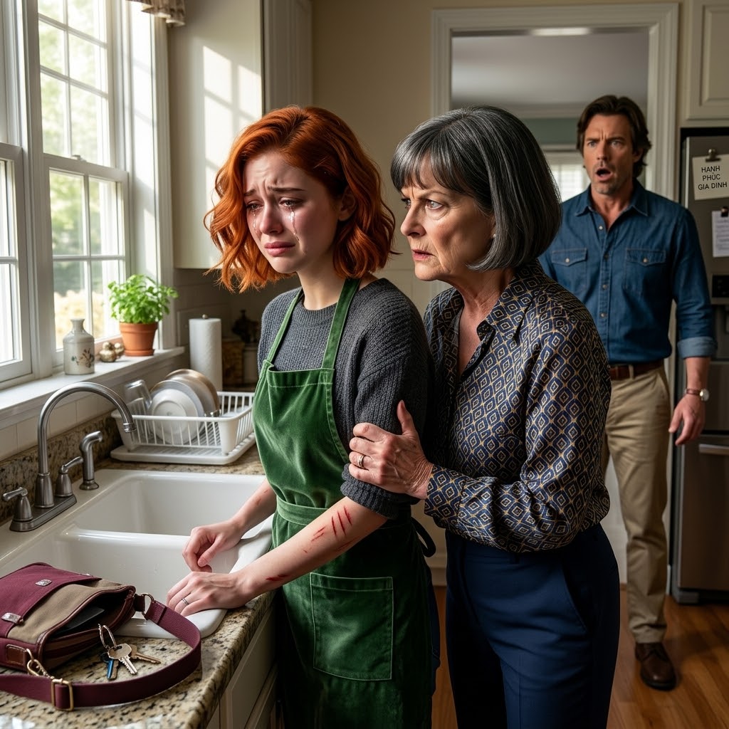 Avant, je pensais que ma femme était juste maladroite ; elle minimisait toujours ses bleus aux poignets en disant : « Je me suis cognée, ce n’est rien. » Puis un jour, la caméra de la cuisine a filmé ma mère se tenant le poignet et murmurant : « Surtout, ne le dis pas à mon fils. » J’ai revu la vidéo trois fois, mais ce qui m’a vraiment glacé le sang, ce n’était pas seulement ce moment-là.