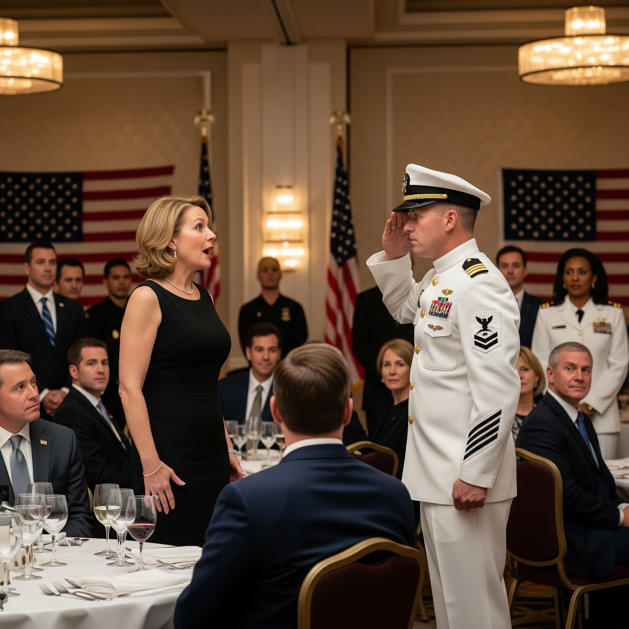 My Family Mocked Me as a Loser—Then a Navy Hero Stood Up and Saluted….The first time I realized my family saw me as a failure was during Thanksgiving, two years ago. The air in my sister’s suburban Virginia home smelled of cinnamon and judgment. My father sat at the head of the table, glass of whiskey in hand, while my mother whispered to Aunt Carol about how “some people never grow up.”