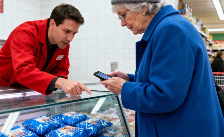 In a quiet Ohio town, the butcher had grown used to his most peculiar customer: a seventy-year-old woman who came every single day, purchasing precisely eighty pounds of meat, always the same cut, always with cash. But one late afternoon, his curiosity finally overcame restraint. After locking up early, he followed her faded sedan through twisting rural roads. When she arrived at a collapsing farmhouse beyond the town limits, he waited, watching as she lugged the sacks indoors. What he saw next made his blood run cold…..Every afternoon at exactly three fifteen, the bell above the door of Harlow’s Butcher Shop jingled in its familiar way.