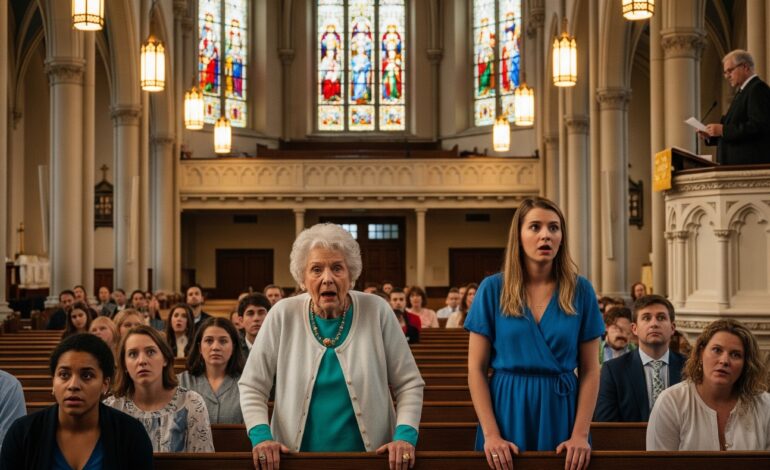 When my rich mother-in-law mocked my small church donation, calling it “embarrassing” for everyone to hear, I wanted to disappear. A week later, the pastor revealed an anonymous $2M gift—and as he read the donor’s message aloud, her smile vanished completely….“Maybe next time, you’ll give something worth mentioning.”