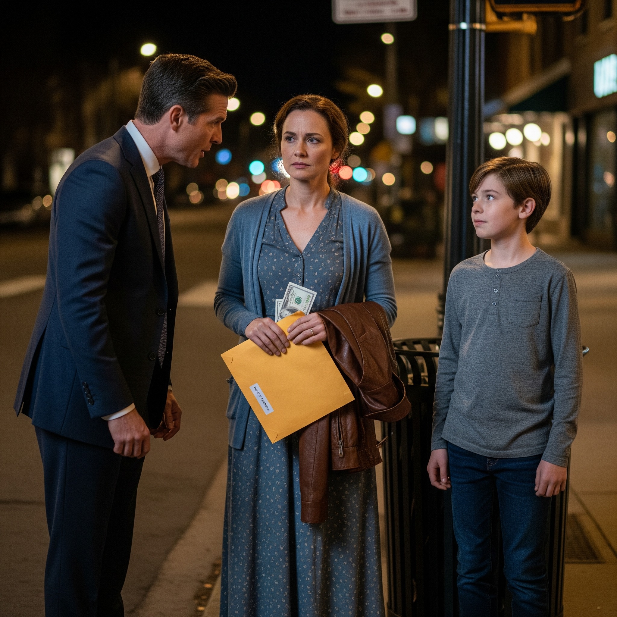 A young boy saw a wealthy man toss his expensive jacket into the trash. “Can I take that for my mom?” he asked shyly. Later, inside the pocket, he discovered an envelope with $30,000 in cash. When he and his mother went to return it, the man looked at her—and froze. “Anna?” he whispered, disbelief in his voice.