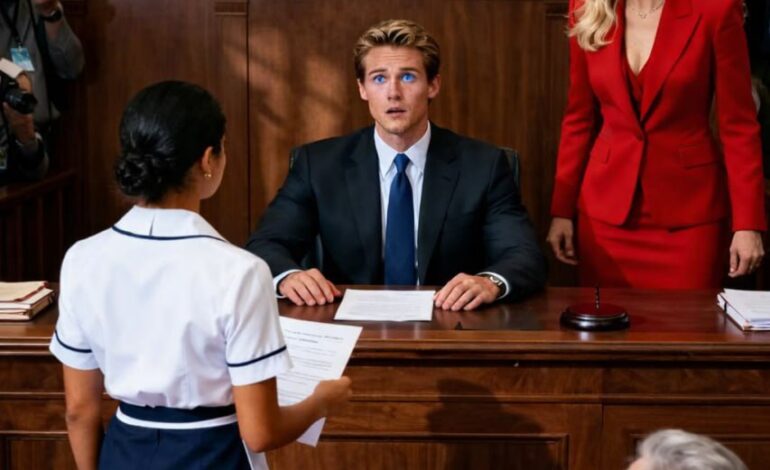 En hushållerska reser sig plötsligt mitt i rättssalen för att försvara sin miljonärsarbetsgivare… men kan rättvisa uppstå från den mest osynliga platsen?