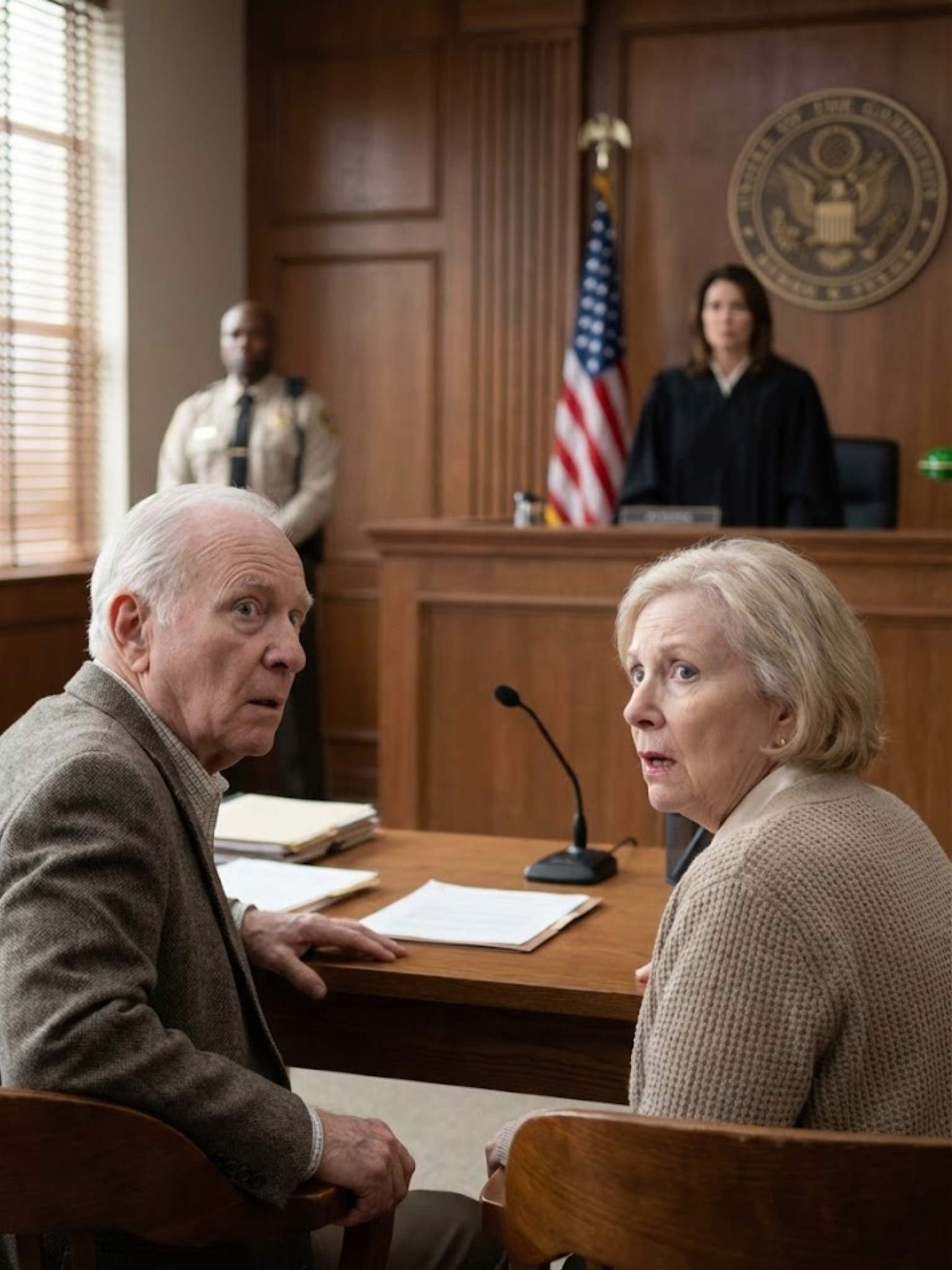 At 5, my parents left me at airport baggage claim and never came back. A stranger raised me—and when he died, he left me $5.5M. My parents showed up to sue… smirking until the bailiff said, “ALL RISE FOR JUDGE RENEE CALDWELL