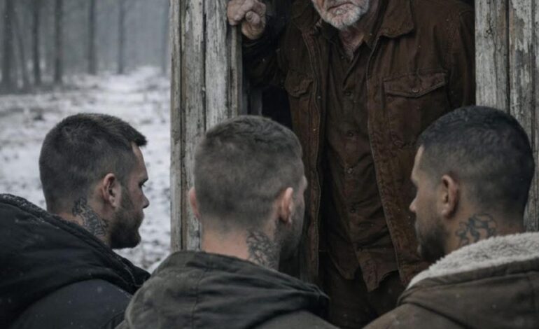 三個流氓敲響了一位孤獨老人的家門，自信地認為他們面前擺著一個唾手可得的獵物：但他們卻不知道門後究竟是誰，也不知道這次拜訪會給他們帶來怎樣的結局。