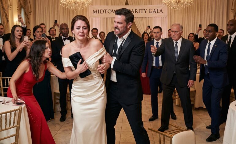 At A Luxury Charity Gala, My Husband Shoved Me To A Table Near The Kitchen And Hissed, “Don’t Say You’re My Wife—Tell People You’re My Assistant. You’re Out Of Your League.” I Stayed Silent, Watching Him With His Mistress. Then I Nodded To The Federal Judge. 10 Min Later, The Party Was Over.