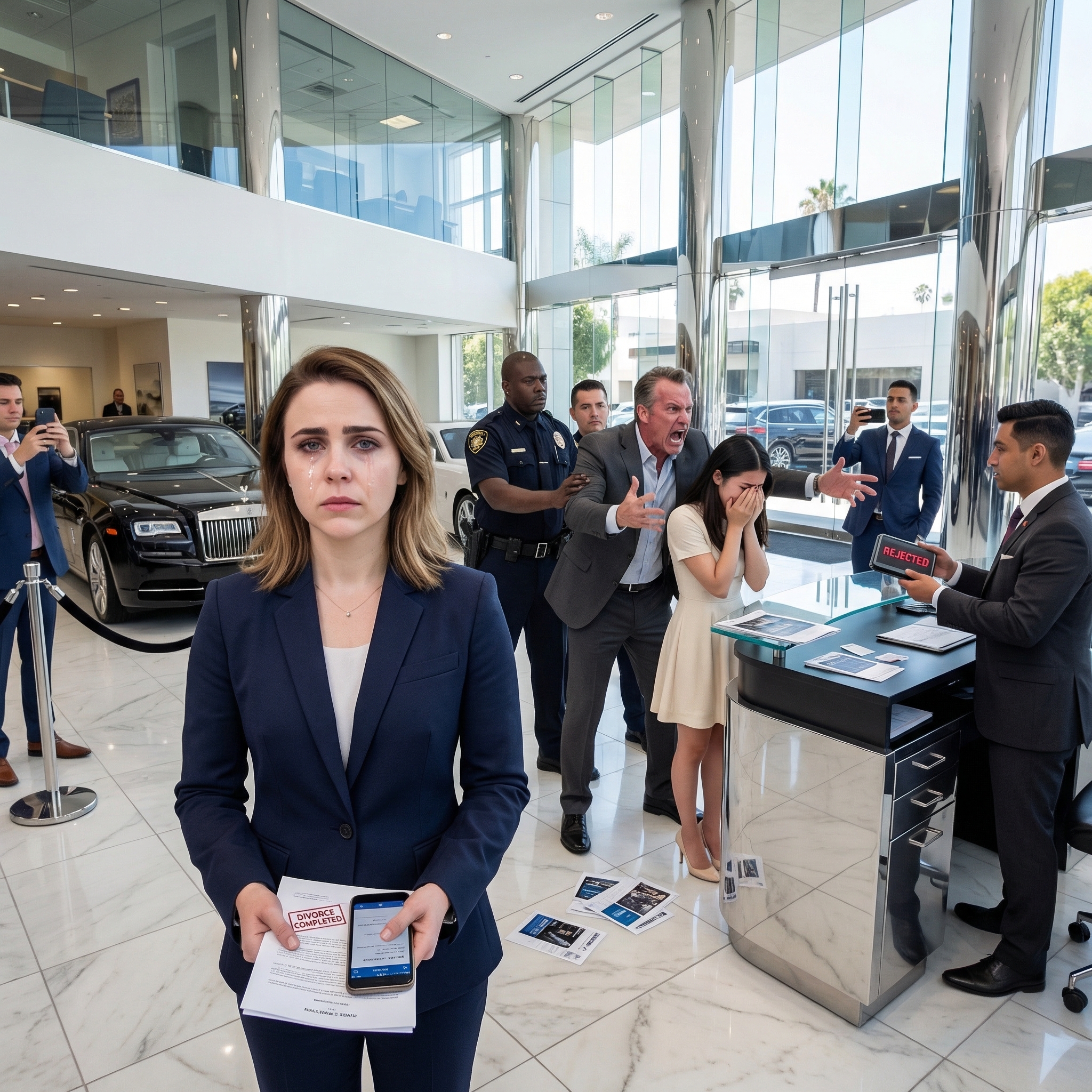 In the morning, I first completed the divorce paperwork. In the afternoon, my ex-husband brought his mistress to shop for a Rolls-Royce. My ex-husband said, “The car is only $1M, if you like it just buy it.” But the salesperson replied, “Sorry, sir, but all three of your credit cards…”