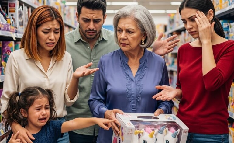 I was at the supermarket, buying my daughter a little birthday toy, when my parents appeared out of nowhere. The second they saw us, chaos broke out — they screamed that I was selfish for not getting gifts for my sister’s children. My mother tore the toy from my daughter’s hands and gave it to my niece, smirking with satisfaction. My father yanked us outside, saying we didn’t deserve anything. I left without a word — but what came next made them wish they’d never done it….