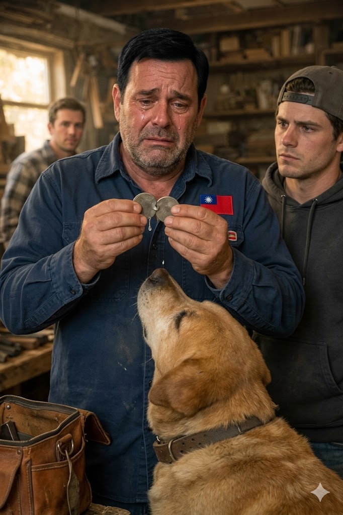 那个失业的男人正准备被一家小木工坊拒绝——“我没时间教你什么，”老板说，但当他的老狗走过来，把一条磨损的项圈塞到他手里时，两块破碎的项圈终于拼凑起来了