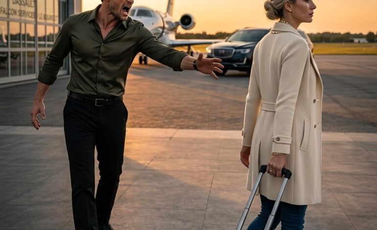 Elle quitta la maison sans un mot après la rupture du mariage – quelques heures plus tard, le jet du milliardaire la récupéra.