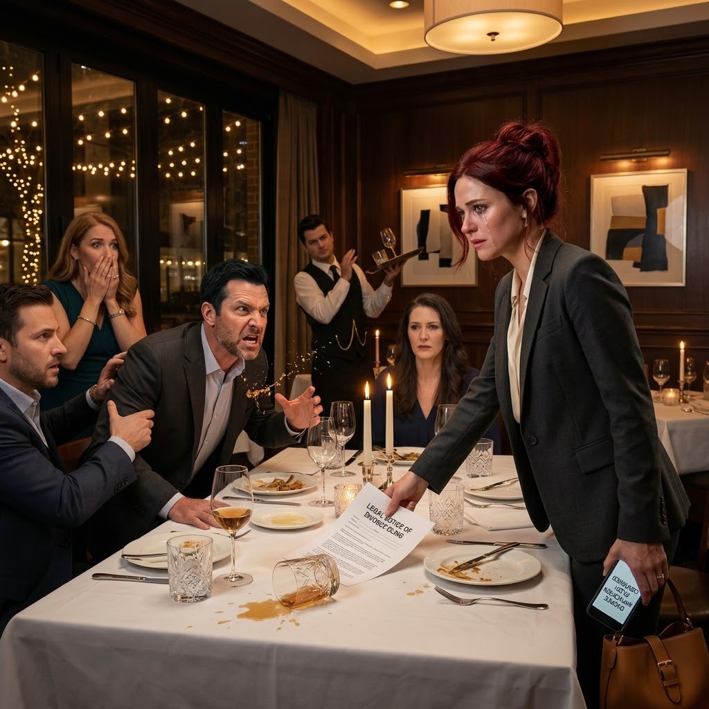 At Our Anniversary Dinner, My Husband Smirked And Said, “I Settled For Her. No One Else Would.” Everyone Laughed. I Stayed Silent And Went To The Restroom. When I Returned, I Ended The Joke For Good…