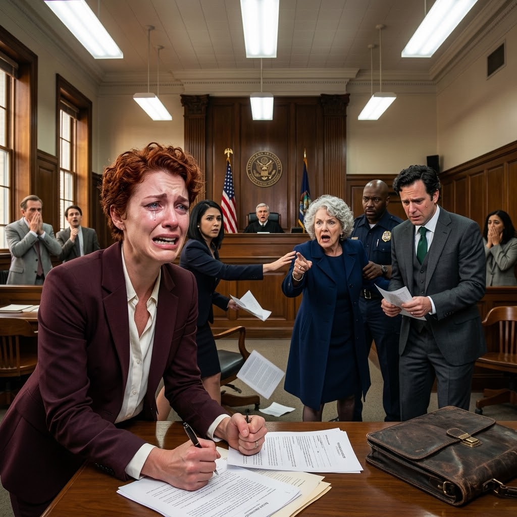 After My Husband Passed, His Mother Declared She’d Take The House And The Firm—Leaving Me With Nothing But My Daughter. My Lawyer Urged Me To Fight, But I Just Smiled And Said, “Let Them Have It.” At The Final Signing, She Looked Triumphant—Until Her Attorney Froze Mid-Sentence When…