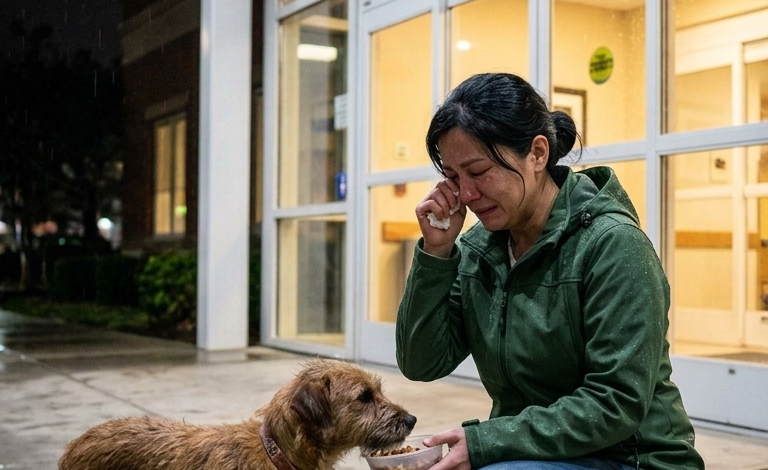 他在臨死前把最後一餐給了凍僵的流浪狗，但那隻狗在急診室外守護的沾滿鮮血的秘密，將會摧毀拋棄他的百萬富翁母親。