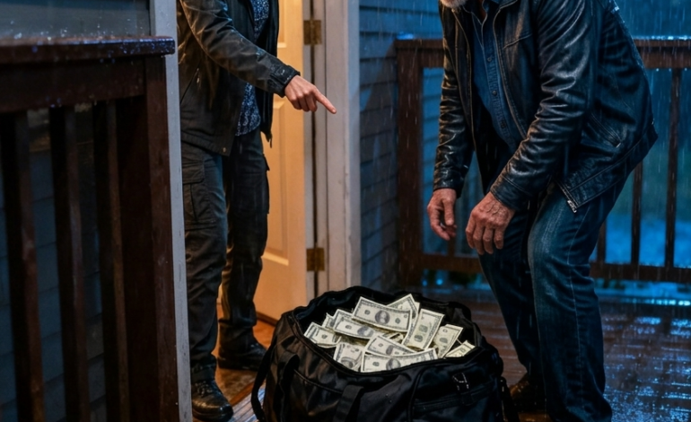 女兒朝我丟了個垃圾袋。裡面裝著70萬美元和一張秘密紙條：帶走你的垃圾，滾出去。