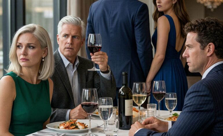 LTU 我丈夫在我三十五岁生日晚宴上站起来，就在他十七位富裕同事面前，把餐巾纸扔到3847.92美元的钞票上，冷笑道：“像你这样的女人应该感谢我至少朝你看了一眼，”然后和他的情妇一起离开了。我没有哭。我用一张他甚至不知道我有的隐藏卡片结账，回家后打开了他留下的文件夹。天亮时，联邦特工已经进入他的办公室——我的手机显示他有23个未接来电。