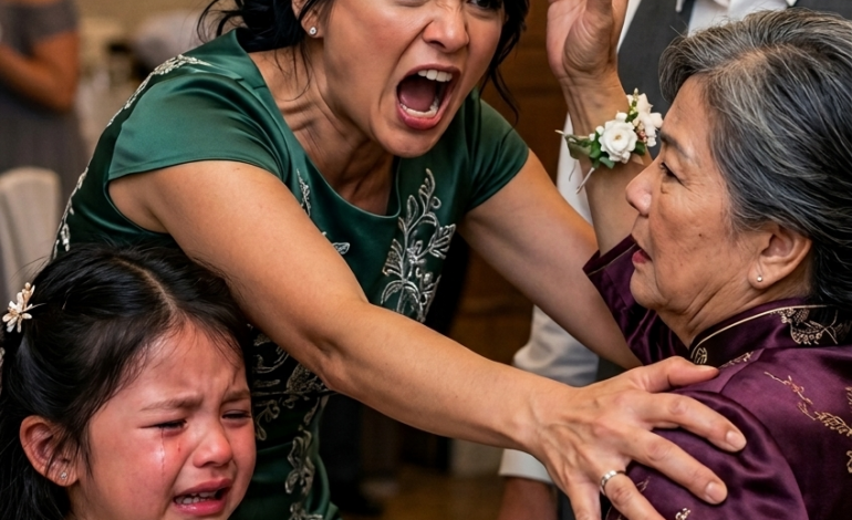 在原本應該是一場歡樂的家庭婚禮上，我的婆婆因為我 6 歲的女兒不肯把裙子讓給她的表妹而打了她一巴掌——當我向丈夫尋求支持時，他平靜地說：“你知道他們是對的。”