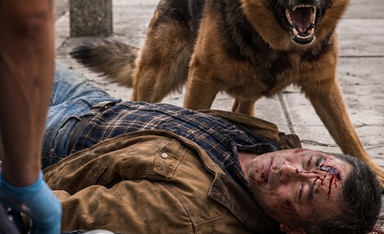 在鳳凰城市中心一個破損的水泥公車站，一隻德國牧羊犬幾個小時都寸步不離地守在一個流血昏迷的男子身邊——它衝著陌生人咆哮，阻擋醫護人員——直到一份被遺忘的、佈滿灰塵的軍方文件揭開了他們彼此在戰場上從未違背過的誓言。