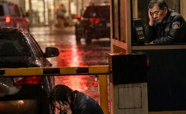 凌晨2點14分，暴雨傾盆的美國城市，醫院停車場大門上的抉擇——當閃爍的紅色「交易已拒絕」標誌阻止一位悲痛欲絕的妻子返回病床前陪伴即將離世的丈夫時，一位73歲的夜班護士面臨著那份艱難的抉擇：是公司政策、他的醫療保險，還是可能讓他失去一切的人道主義？