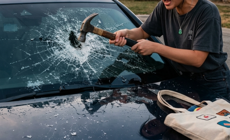 就在我終於開著那輛我加班一整年才買到的2022款寶馬M340i回家的那天下午，我妹妹拿起一把錘子，在我家車道上砸碎了擋風玻璃M340i回家的那天下午，我妹妹拿起一把錘子，在我家車道上砸碎了擋風玻璃，然後發短信給我說“現在沒人想要這破車了”，還沒打算留著的車。