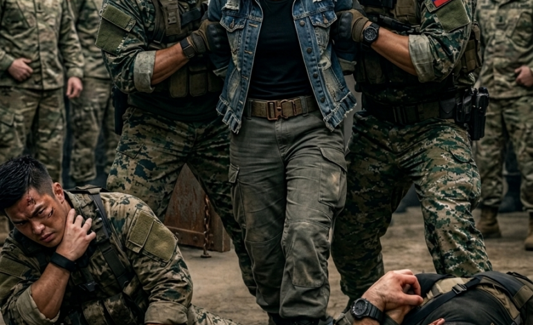 他們把一名20歲的女子銬上手銬，拖進軍事訓練場，一邊笑著一邊認定她只是一起機密盜竊案中的又一個薄弱環節——直到不到一分鐘後，三名精英海豹突擊隊員倒在地上慘叫，其他98人這才意識到，他們陷害了一個從小就接受訓練以求在他們面前生存下來的人。