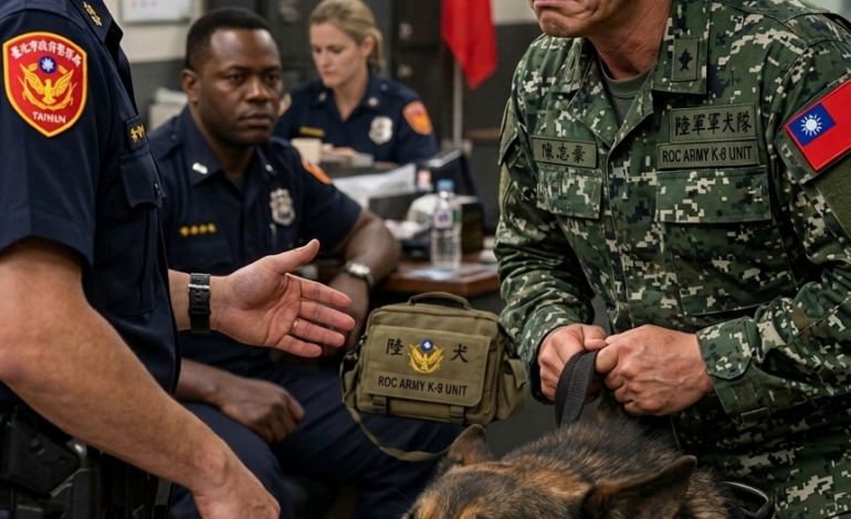 在一個安靜的警察局裡，每個人都對那位笑容完美、履歷清白的警官感到信任，覺得很安全。然而，一位功勳卓著的退伍老兵突然僵住了，因為他的狗發出了一聲低沉而恐懼的咆哮，這聲音和它在海外槍聲響起前發出的聲音一模一樣。