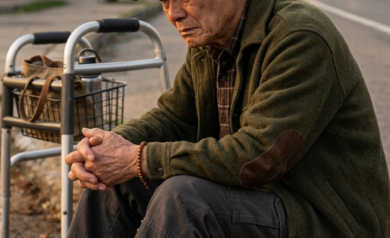 我花了五十多年時間早起、加班、按時繳納每一筆稅款，並相信如果我做對了所有事情，我的晚年生活就會安穩——那麼為什麼我74歲了，卻坐在破裂的路沿上，拄著助行器，祈禱公交車不要晚點，因為我付不起回家的車費？