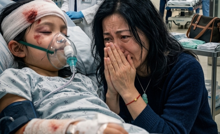 我的小女兒笑著爬到我偷偷為大家準備的節日餐桌旁的一張空椅子上——幾秒鐘後，一個殘酷的推搡將歡笑、音樂和燭光變成了我永遠無法抹去的畫面。