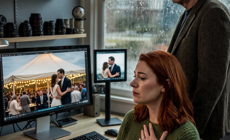 Deux semaines après mon mariage, le photographe m’a appelée et m’a dit de ne rien dire à mes parents pour l’instant, car il avait trouvé quelque chose que je devais voir en premier. Assise dans son studio, alors que je contemplais le reflet dans le miroir derrière la tente de réception, un reflet qui capturait mon mari et ma demoiselle d’honneur dans une image dont ils ignoraient l’existence, j’ai compris que le plus beau jour de ma vie n’avait servi qu’à masquer quelque chose de bien plus horrible.