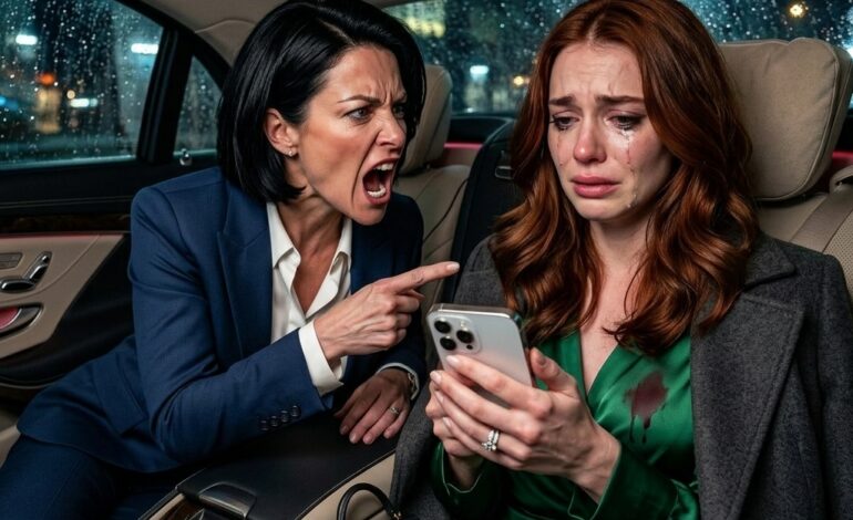 Dans cette voiture de luxe, ma sœur m’a regardée droit dans les yeux et a réclamé le mari milliardaire qu’elle avait autrefois quitté. Je n’ai pas bronché. Puis mon téléphone s’est illuminé dans ma main : il appelait, et j’avais déjà manqué 110 appels. 