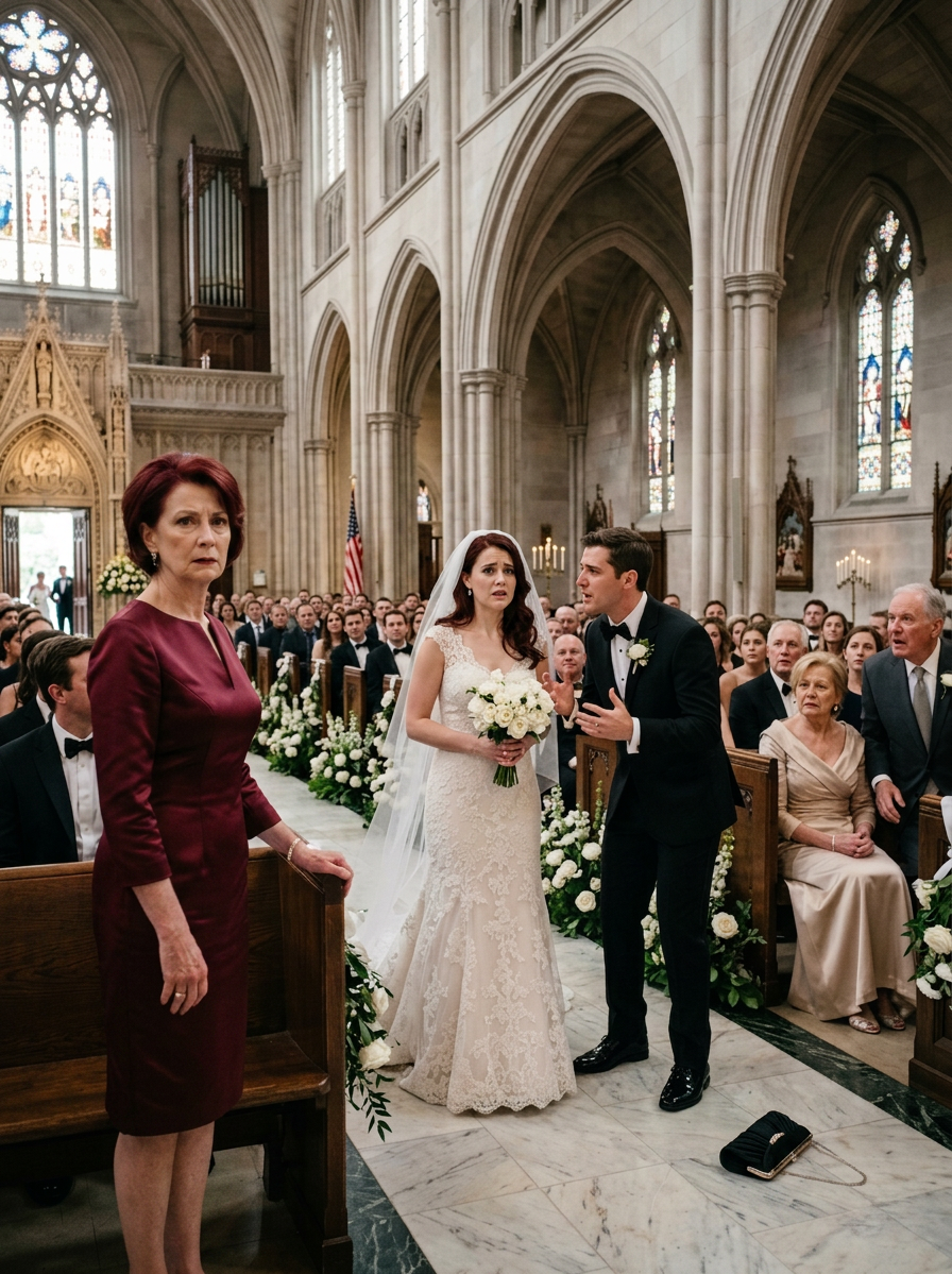 Au mariage de mon fils, j’étais assise tranquillement dans ma petite robe bleue achetée dans un grand magasin, tandis que la famille de la mariée me traitait comme une veuve inoffensive de province qu’ils avaient généreusement accepté de tolérer, jusqu’au moment où sa belle-mère m’a jeté un coup d’œil, a lancé un sourire narquois à sa sœur et a dit assez fort pour que tout le premier rang l’entende : « Ce n’est pas une mère, c’est une erreur de goût ! » La mariée a ri aux éclats, comme si c’était la chose la plus drôle qu’elle ait jamais entendue.