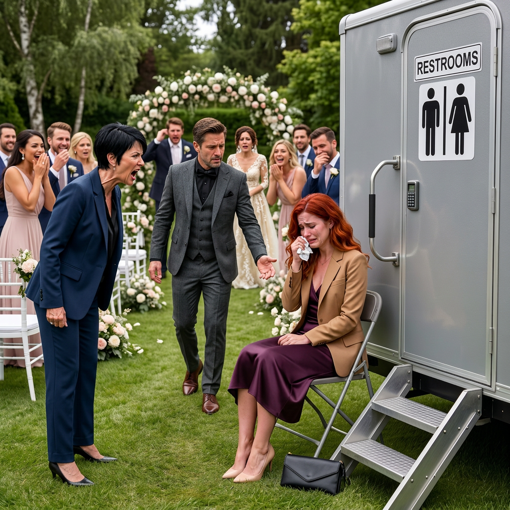 Au mariage de mon frère, ma place était dehors, juste à côté des toilettes, et le sourire cruel de ma mère ne laissait aucun doute : ce n’était pas un hasard. Tout le monde a ri quand elle s’est moquée de moi. Puis un milliardaire est arrivé, m’a pris la main en silence et m’a raccompagnée. Dix minutes plus tard, quelque chose les a tous fait pâlir.