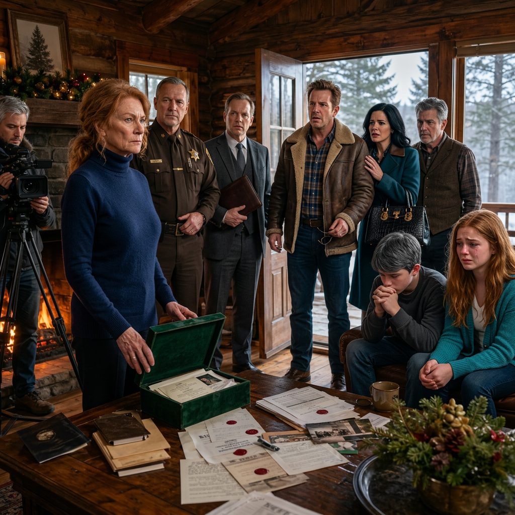 Pendant cinq Noëls, mes enfants ont « oublié » de m’inviter. Mais lorsqu’ils sont arrivés à mon chalet de montagne, exigeant ma signature, j’ai ouvert la porte en présence d’un shérif, de mon avocat et de caméras de surveillance… Alors j’ai dit : « C’est la fin de beaucoup de choses », et leurs visages sont devenus livides.