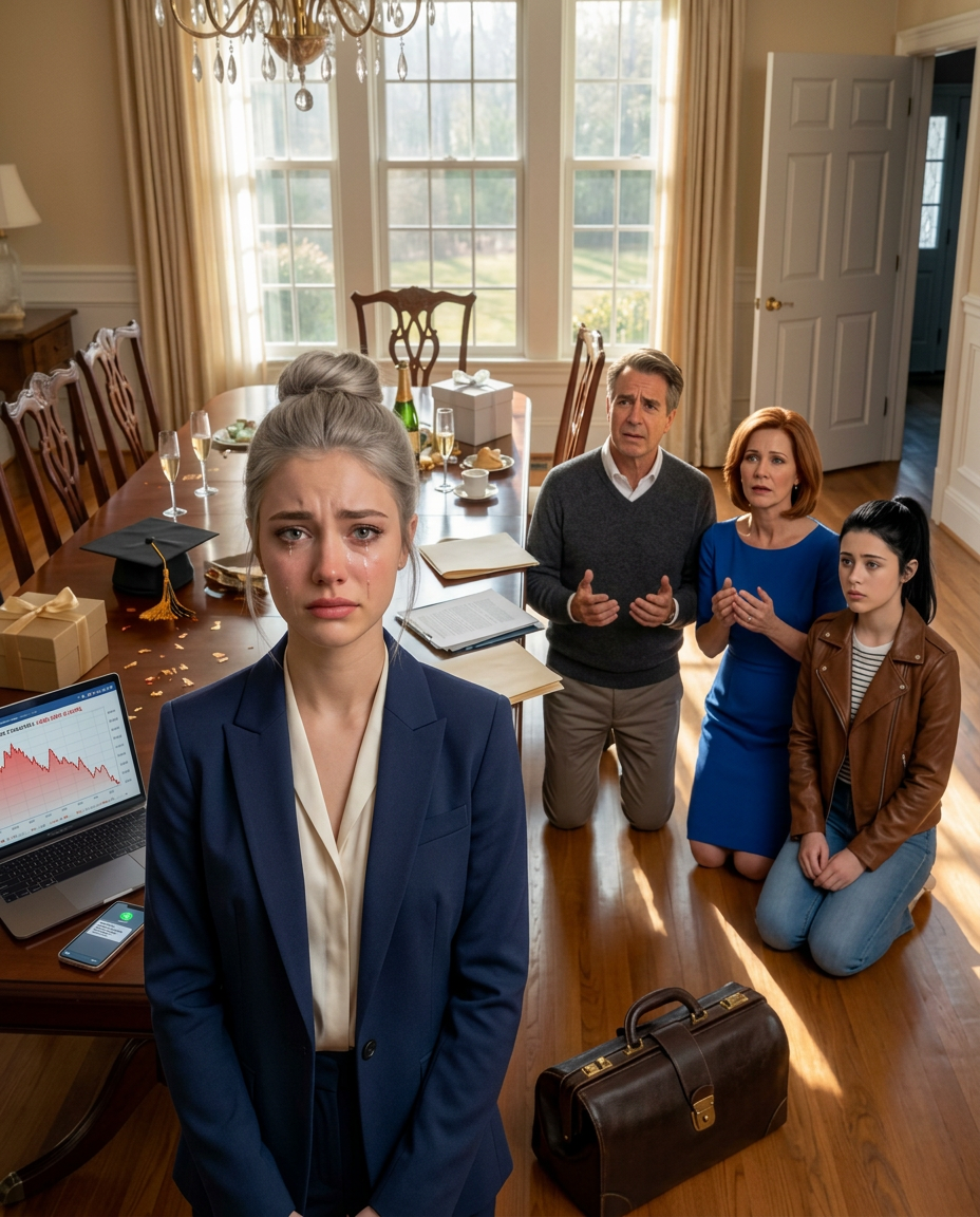 Lors de ma fête de remise de diplôme, j’ai transféré en secret, par précaution, l’héritage de plusieurs millions de dollars que mes grands-parents m’ont laissé dans un fonds fiduciaire. Le lendemain matin, mes parents et ma petite sœur m’ont révélé la véritable raison de ce geste… L’alerte de fraude de la banque est apparue sur mon téléphone à 8 h 07, alors que je portais encore ma robe de la veille.