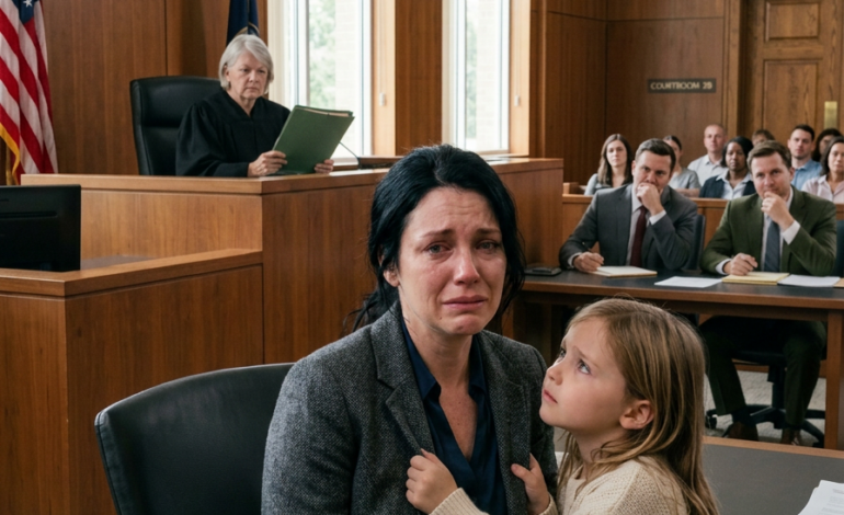 Il a traité ma fille de « petite peste » au tribunal du divorce et a ri pendant que son avocat démantelait notre mariage article par article, certain que je sortirais ruinée, humiliée et trop faible pour me défendre. Mais au moment où la juge s’apprêtait à prendre les papiers définitifs de garde, elle a ouvert un dossier scellé arrivé à l’aube, a prononcé le nom d’une femme que mon mari n’avait jamais pris la peine de connaître, et dans un instant froid et silencieux, l’homme qui pensait avoir le contrôle de notre avenir a compris que la petite fille à côté de moi ne quitterait pas cette salle d’audience avec lui.