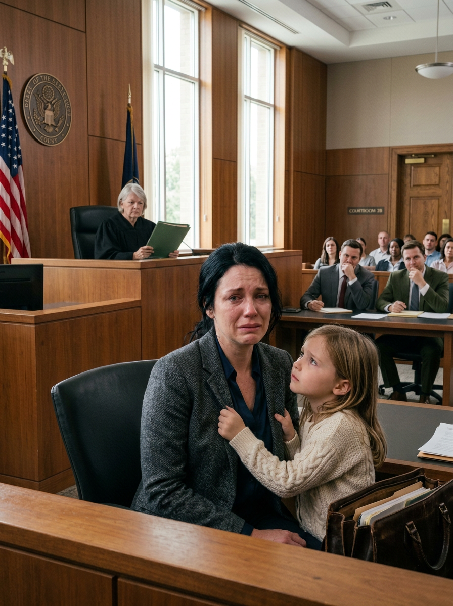 Il a traité ma fille de « petite peste » au tribunal du divorce et a ri pendant que son avocat démantelait notre mariage article par article, certain que je sortirais ruinée, humiliée et trop faible pour me défendre. Mais au moment où la juge s’apprêtait à prendre les papiers définitifs de garde, elle a ouvert un dossier scellé arrivé à l’aube, a prononcé le nom d’une femme que mon mari n’avait jamais pris la peine de connaître, et dans un instant froid et silencieux, l’homme qui pensait avoir le contrôle de notre avenir a compris que la petite fille à côté de moi ne quitterait pas cette salle d’audience avec lui.