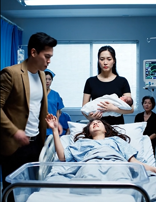 我剛生完孩子幾分鐘後，我丈夫帶著另一個孕婦走了進來——他接下來的舉動讓整個房間的人都愣住了。