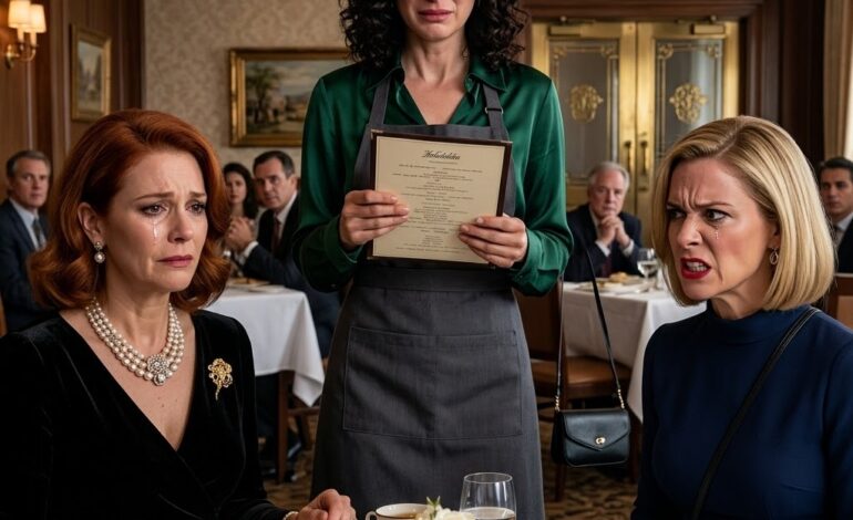 Ma mère s’est moquée de moi dans le restaurant où je travaillais, mais j’ai dit quatre mots, et le gérant est venu à notre table.