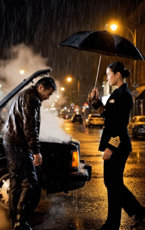 “单亲爸爸清洁工在雨中帮助一位海军上将——然后她听到了改变她人生的敲门声”