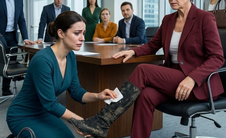 « Nettoie mes bottes, espèce de sans dot ! » ricana la belle-mère. et a perdu la compagnie une minute plus tard.