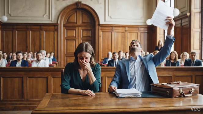 Non seulement il a gagné son procès en divorce, mais il était convaincu d’avoir mené une stratégie irréprochable et il est reparti en vainqueur, comme s’il avait décroché le gros lot.