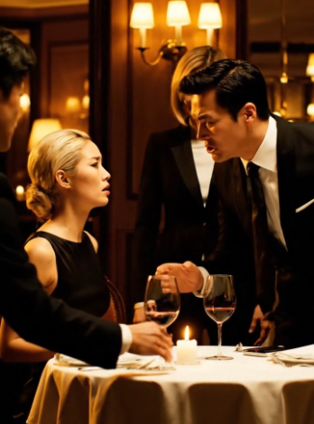 Quand j’ai refusé de payer l’addition dans ce restaurant de luxe, il m’a publiquement humiliée en me lançant du vin au visage sous les yeux de sa mère qui regardait avec satisfaction