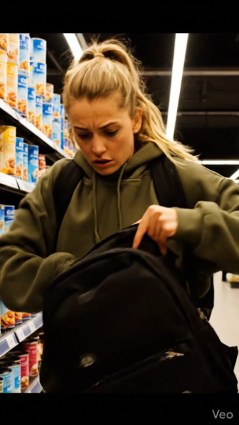 Une jeune fille avec un sac à dos entra dans un magasin et vola des couches et de la nourriture pour bébé, mais à la sortie, elle fut arrêtée par un employé — et ce qui se passa ensuite choqua tout le magasin
