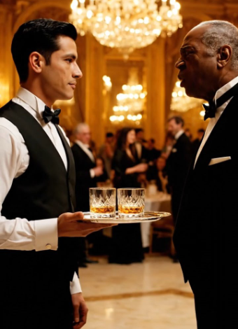 Un homme rire du serveur qui lui demanda de jouer du piano : mais dès que le garçon s’assit au piano et appuya sur la première touche, toute la salle se figea de stupeur