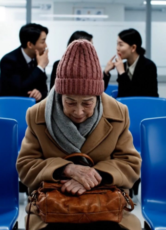 Une vieille dame dans la salle d’attente de l’hôpital fut discrètement moquée — jusqu’à ce qu’une seule question du médecin fasse taire toute la pièce…