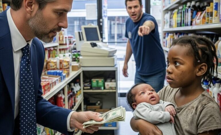 „Ich verspreche, zu zahlen, wenn ich groß bin“, sagte das kleine schwarze Mädchen schüchtern und bat einen Millionär um Milch – doch seine unerwartete Antwort schockierte plötzlich alle Anwesenden